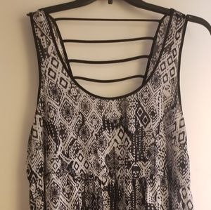 Torrid sleeveless skull print blouse